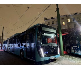 В Санкт-Петербурге протестируют новый автобус-гармошку КАМАЗ